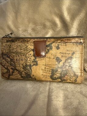 Patricia Nash “Naxos” Wallet, European Map print Collection, NWT